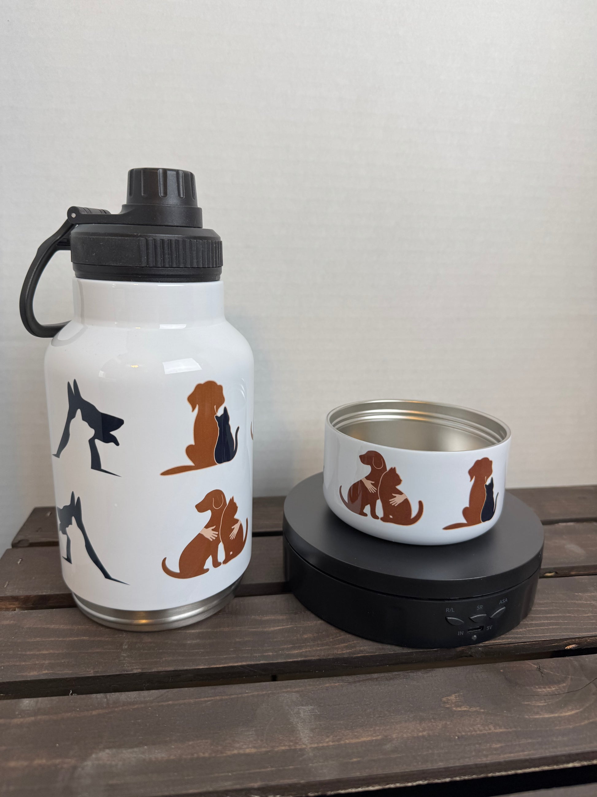 cats and dogs travel bottle