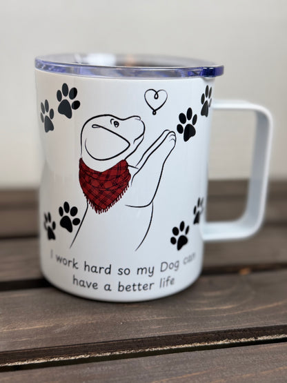 dog mom camper mug