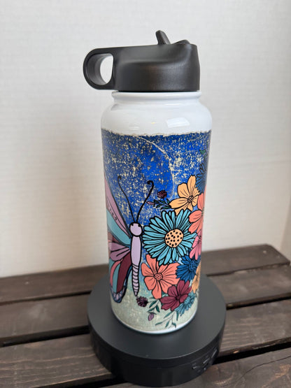 Grace – 32oz Christian Butterfly Water Bottle (Ephesians 2:8–9) - HisWord Designs