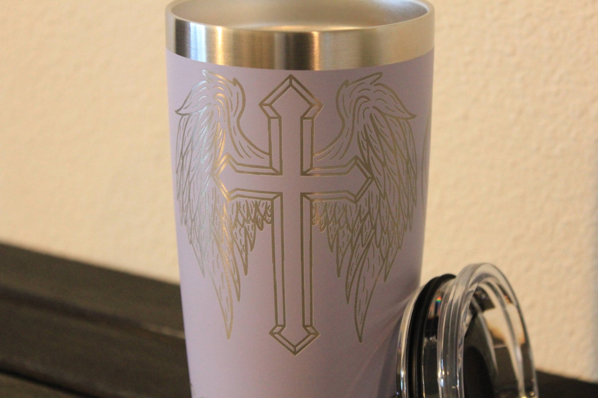 I Run on Coffee and Grace – 20oz Lavender Yeti Tumbler - HisWord Designs