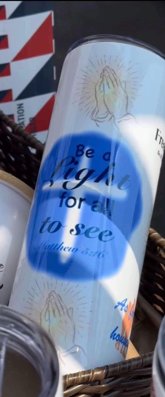 Light & Salvation Scripture Tumbler