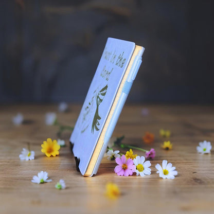 Personalized Christian Gift, Trust in the Lord Prayer Notebook, Hand - Drawn Bible Verse Journal, Laser Engraved Faux Leather devotional book - HisWord Designs