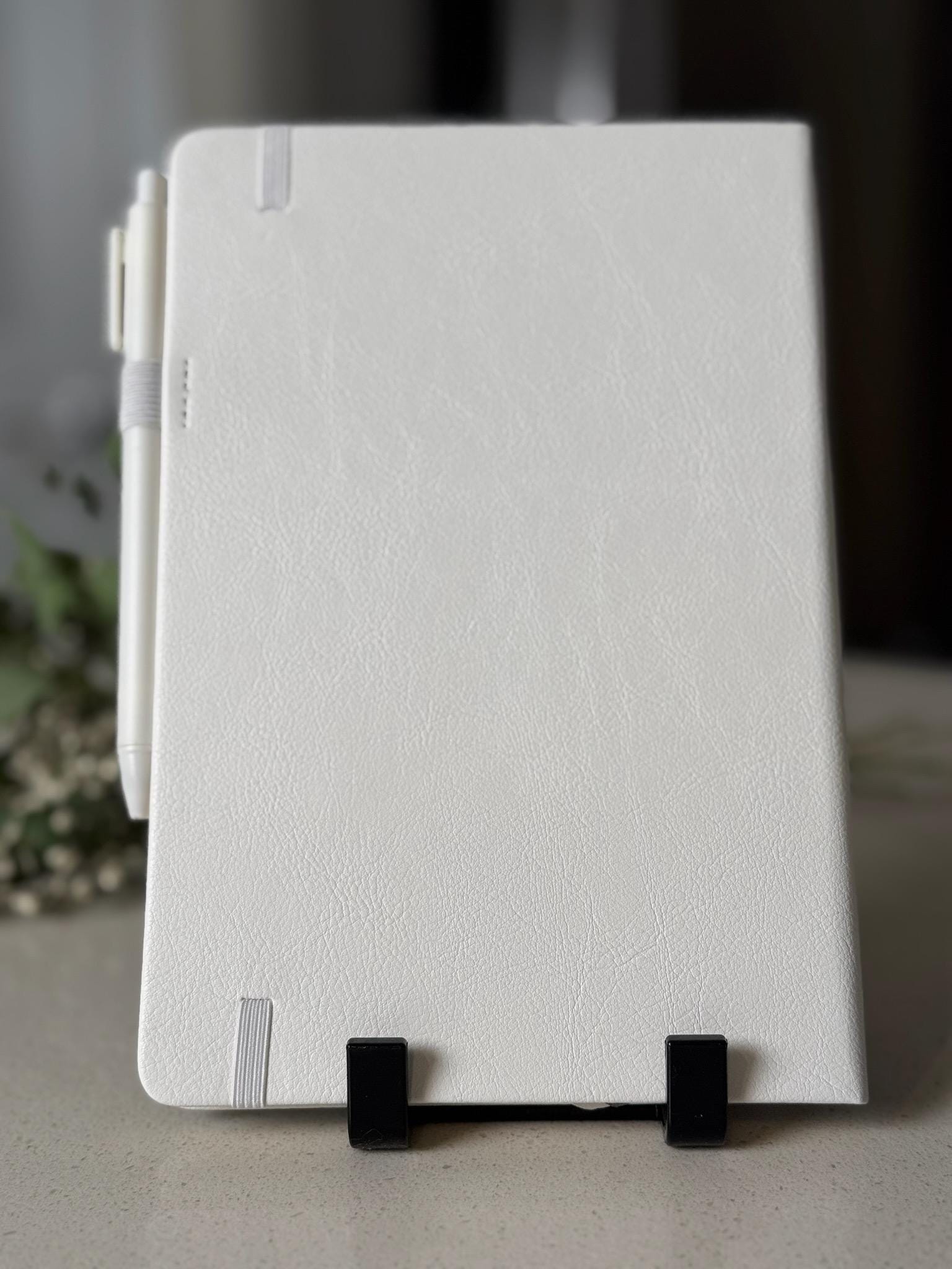 Be Still and Know Laser - Engraved Custom Journal, Psalm 46:10, Bible Verse Journal, White Prayer Journal, Christian Gift for Women - HisWord Designs