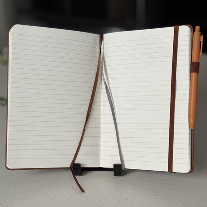 Personalized Have Faith Hand - Crafted Custom Engraved Journal, Luke 17:6, Bible Verse Journal, Brown Prayer Journal, Christian Gifts - HisWord Designs