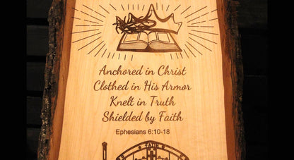 Woman Warrior Christian Wall Art – Custom Engraved Wood Sign | Inspirational Scripture Decor - His Word Designs
