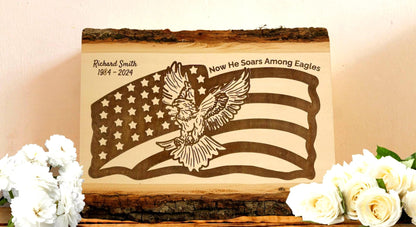 Personalized Memorial Wall Art – Custom Military Tribute | Engraved Veteran Memorial Gift - HisWord Designs