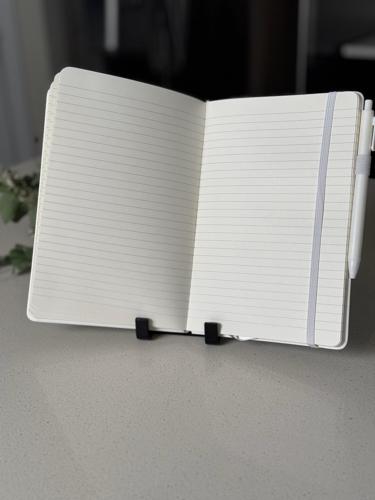 Be Still and Know Laser - Engraved Custom Journal, Psalm 46:10, Bible Verse Journal, White Prayer Journal, Christian Gift for Women - HisWord Designs