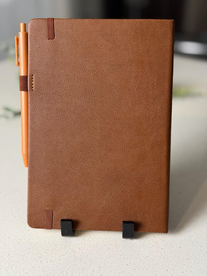 Personalized Have Faith Hand - Crafted Custom Engraved Journal, Luke 17:6, Bible Verse Journal, Brown Prayer Journal, Christian Gifts - HisWord Designs