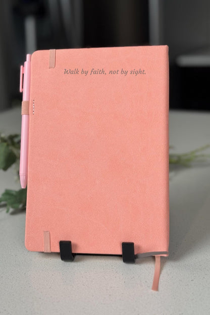 Personalized Butterfly and Floral A5 Christian Prayer Journal | Scripture Notebook with Bible Verses | Butterfly Faith Gift - His Word Designs