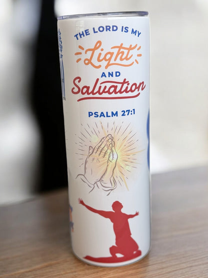 “Be a Light” 20oz Tumbler – Faith - Inspired Design for Everyday Encouragement - HisWord Designs