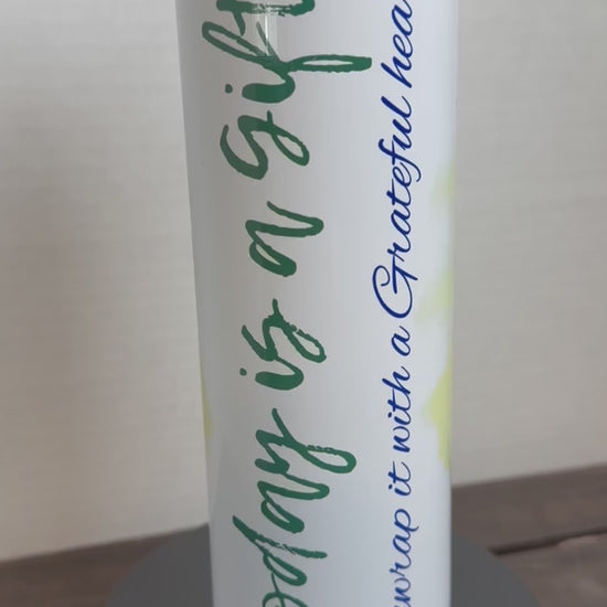 floral gift tumbler