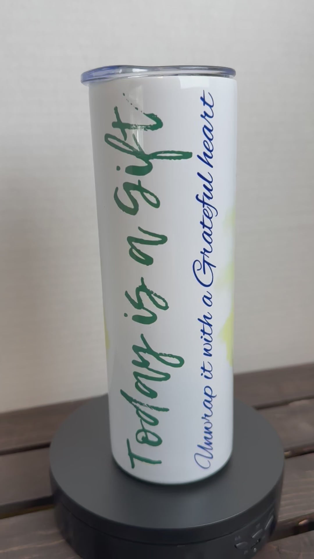 floral gift tumbler