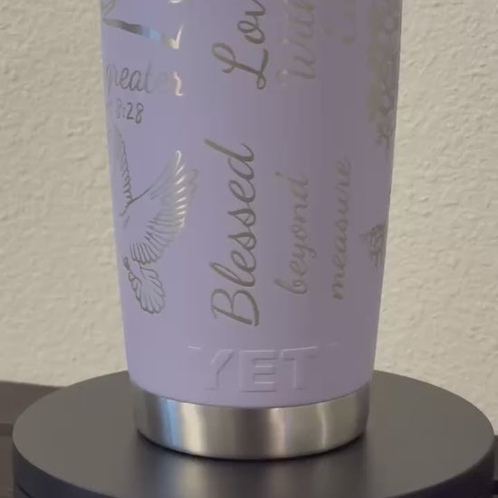 blessed loved yeti tumbler 