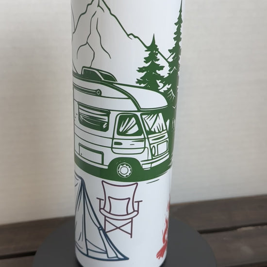 love the camping life tumbler