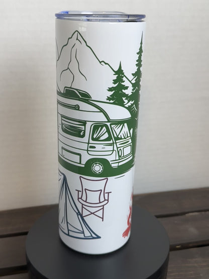 love the camping life tumbler