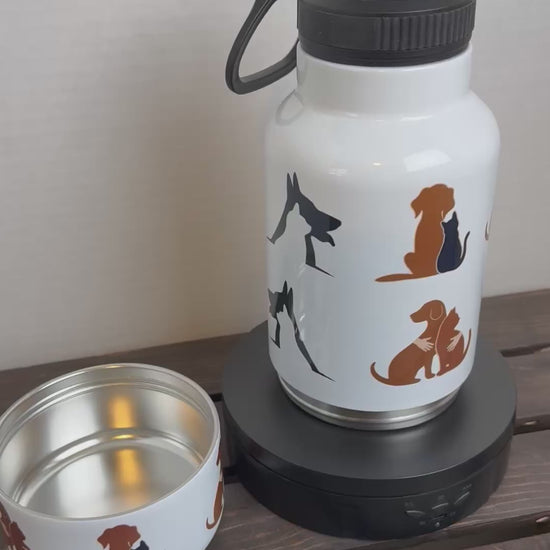 cats and dogs water bottle
