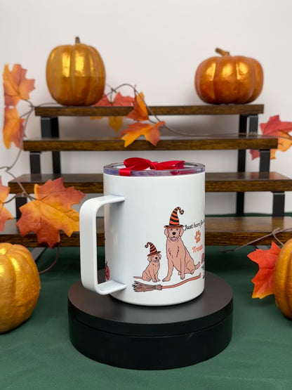 🎃 Howl-o-ween Camper Mug – 12 oz Dog Lovers Fall Mug