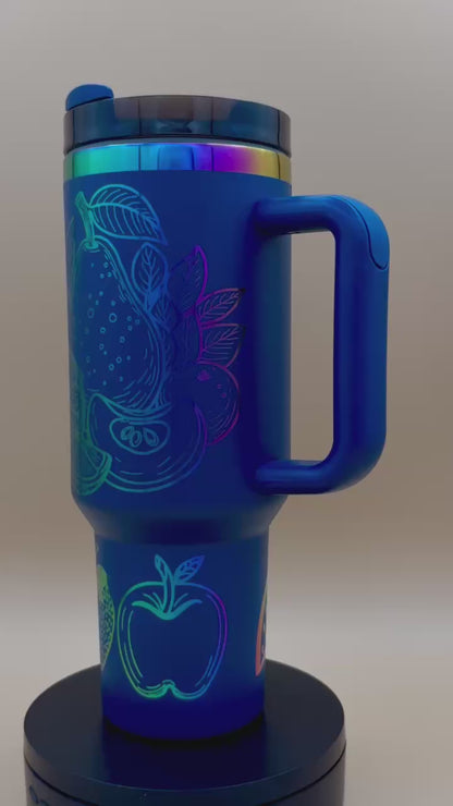 Fruit of the Spirit – 40oz Engraved Tumbler in Navy Blue