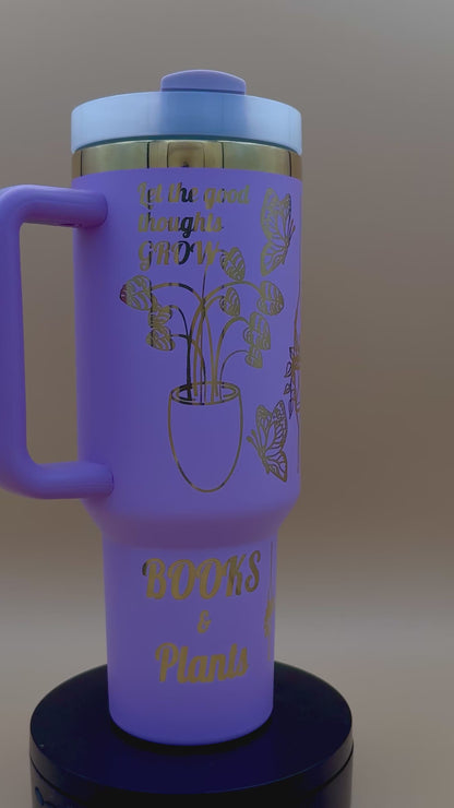 Just One More Chapter… & One More Plant | 40oz Lavender Book Lover’s Tumbler