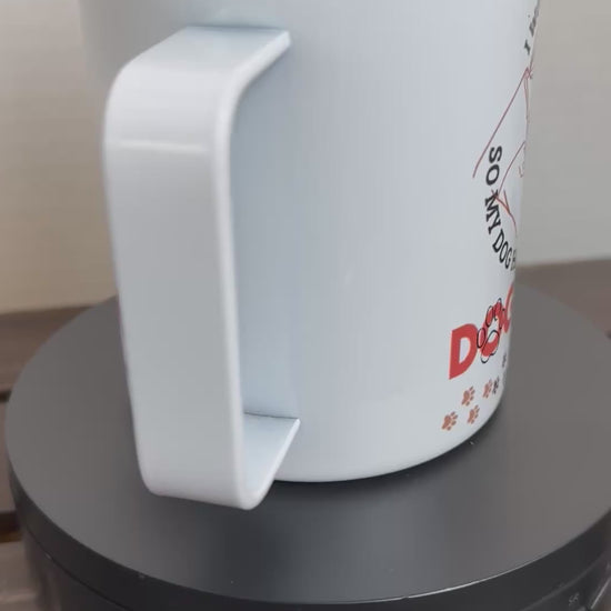 hot cold dog mom cup with lid