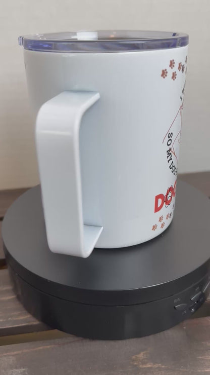 hot cold dog mom cup with lid