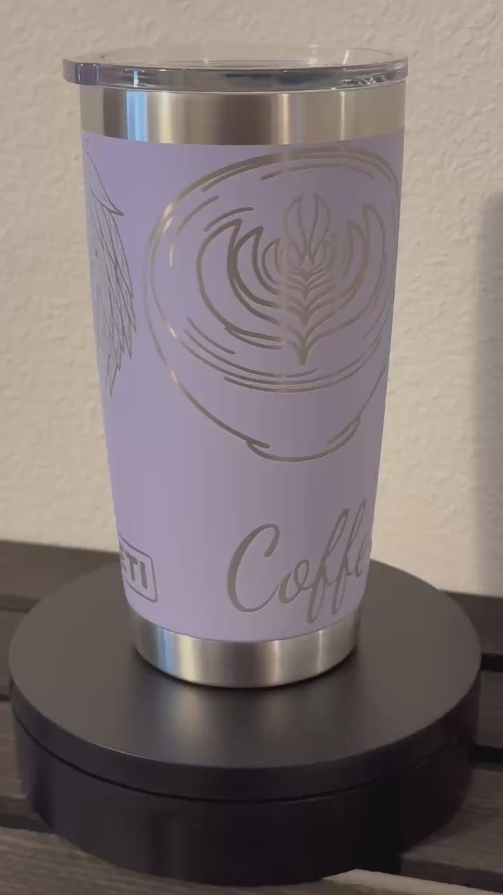 I run on coffee and grace yeti tumbler 