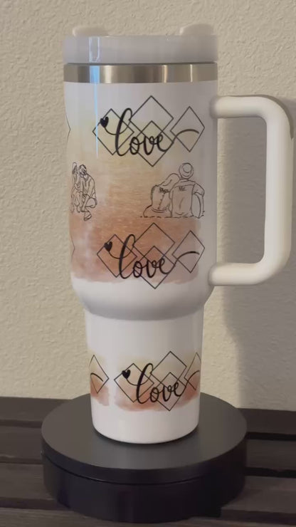 40 oz couple’s love tumbler
