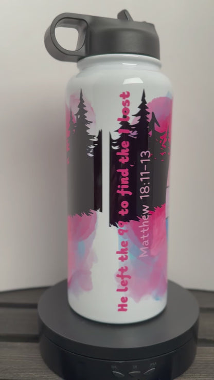 Bigfoot Forest 32 oz Water Bottle – Matthew 18:11–13