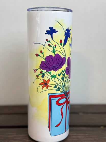 “Today is a Gift” 20oz Tumbler – Start Every Day with Gratitude - HisWord Designs